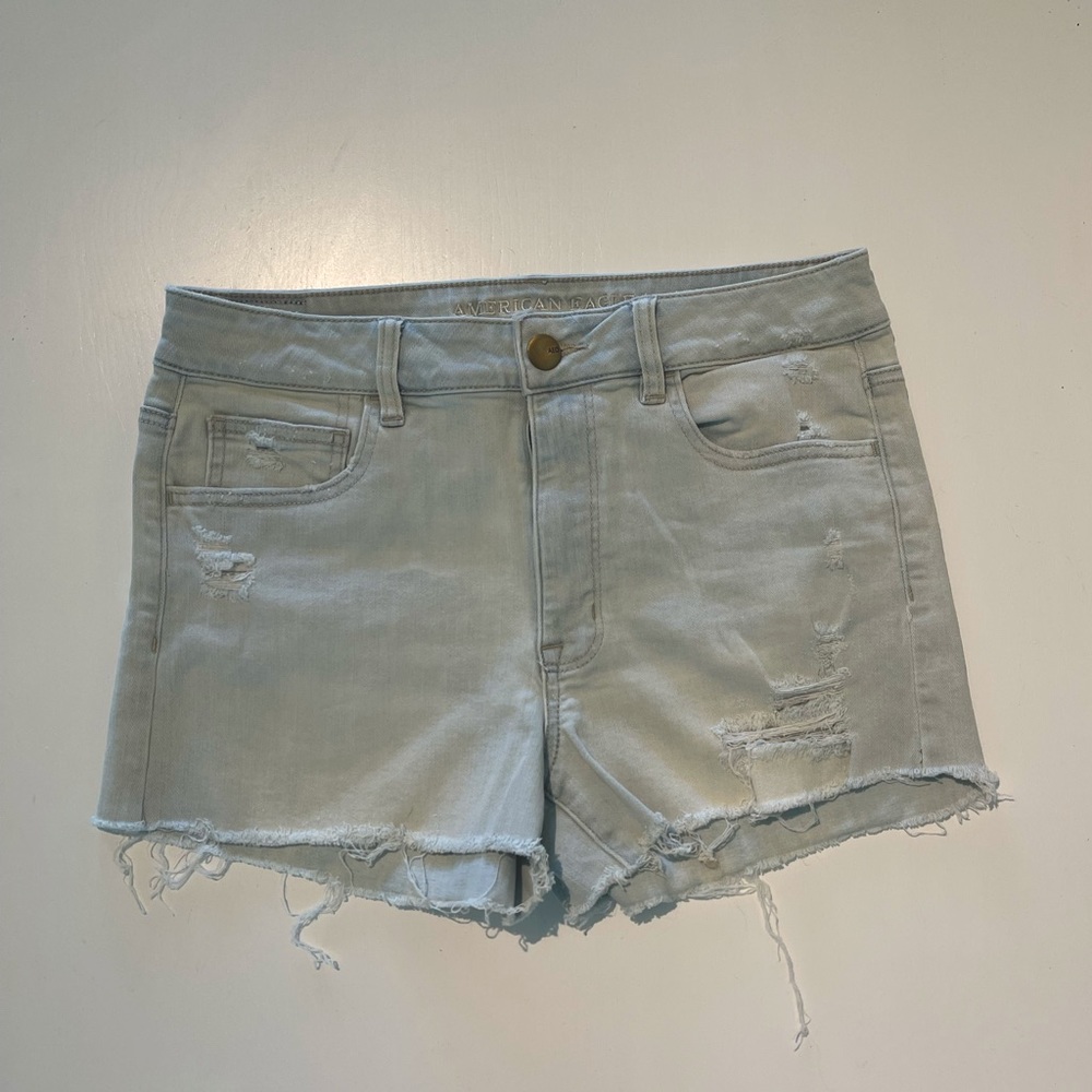American Eagle light wash jean shorts